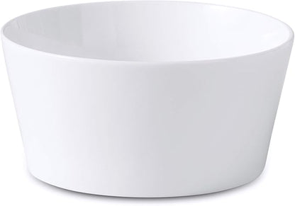 Bone China Cone Shape, Elegance White 16pc Dinnerware Set