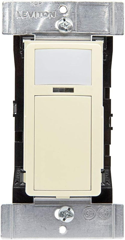 Leviton Wallbox Occupancy Sensor/Vacancy Sensor with Nightlight, Ivory
