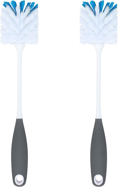 PHYEX 2 Pack Long Handle Bottle Scrubbing Brushes, Bottle Cleaner for Washing Glasswares, Wine Decanter, Hydro Flask Tumbler, Sinks, Food Jars
