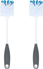 PHYEX 2 Pack Long Handle Bottle Scrubbing Brushes, Bottle Cleaner for Washing Glasswares, Wine Decanter, Hydro Flask Tumbler, Sinks, Food Jars