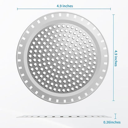 Shower Drain Hair Catcher,Aluvor Shower Drain Cover Round Bathtub Drain Strainers Weighted Metal Hair Trap Stopper Sink Protector Filter Bathroom Flat Strainer Stopper