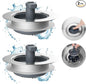 Hibbent 3 in 1 Kitchen Sink Drain Strainer and Stopper Combo, Chrome Stainless Steel Wraped Shell, Anti-Clogging Basket Strainer with Foldable Handle for US Standard 3-1/2" Drain