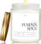 Pumpkin Spice Fall Candles for Home Scented, Natural Soy Wax Aromatherapy Non Toxic Pumpkin Candle with Long Lasting Burn, Halloween Autumn Candle Gifts for House Fragrance Decoration (9oz)
