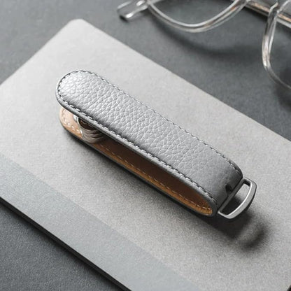 Jibbon Italian Premium Leather Key Organizer - Stylish Key Holder with Marine Grade 316 Stainless Steel, Compact EDC Keychain