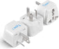 Ceptics Australia, China, New Zealand Travel Plug Adapter (Type I) - 3 Pack [Grounded & Universal] (GP-16-3PK)