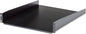 StarTech.com 2U Server Rack Shelf - Universal Rack Mount Cantilever Shelf for 19" Network Equipment Rack & Cabinet - Heavy Duty Steel – Weight Capacity 50lb/23kg - 22" Deep Tray, Black, TAA