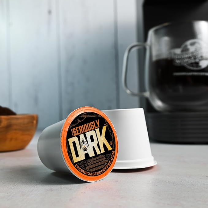 Fresh Roasted Coffee, Dark Roast Blend Variety Pack, K-Cup Compatible, 96 Count
