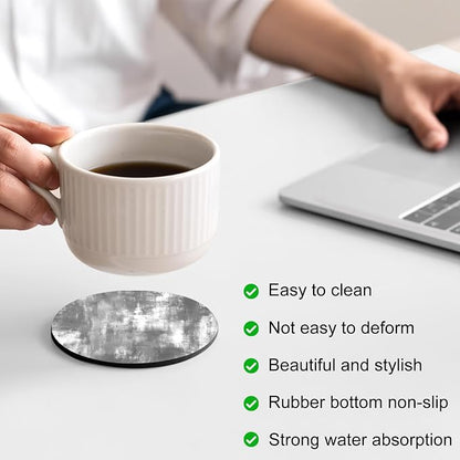 Modern Minimalist Coasters Set of 4, Absorbent Coasters