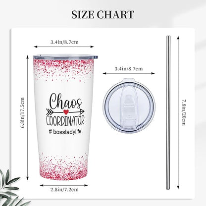 Boss Lady Gifts for Women, Bosses Day Gifts for Women, Unique Birthday Gift for Boss Female, Best Female bosses Ever Gift 20oz Tumbler