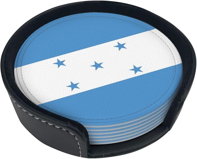Honduras Flag Coasters for Drinks