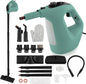 COSTWAY Handheld MultiPurpose Steam Cleaner with 17 Pieces, 350ml Large Capacity Steam Mop Continuous Fill water, Portable Chemical-Free Steamer for Home Use, Floors, Windows, 1400W, Green