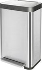 50 Liter / 13 Gallon Trash Can, Fingerprint Proof Stainless Steel Kitchen Trash Can with Removable Inner Bucket, Step Trash Bin for Home Offices and Public Areas