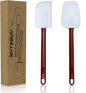 10 INCH Silicone Spatulas Heat Resistant Heavy Duty Rubber Spatulas Commercial Spatulas Set for Kitchen Use Silicone Cooking Utensils Sets of 2