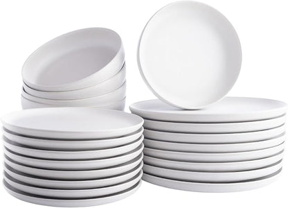 Porto by Stone Lain Macchio 24-Piece Premium Kitchen & Dining Dinnerware Set