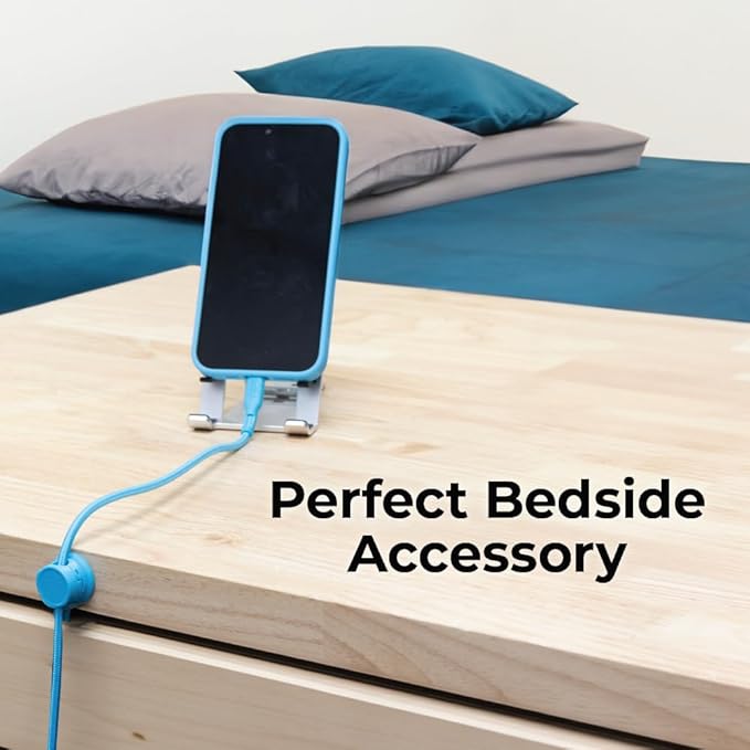 BLACK+DECKER Magnetic Cord Organizer Holder, 6 Pack Magnetic Cable Clips, Under Desk Cable Management, Strong Adhesive Cord Holder for Nightstand Kitchen Appliances Car Wall Office, Phone Wire Keeper