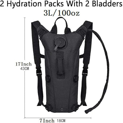 ATBP Running Hydration Vest Pack Tactical 3L Water Bladder Backpack Bag for Cycling Marathon Hiking Daypack Men & Women