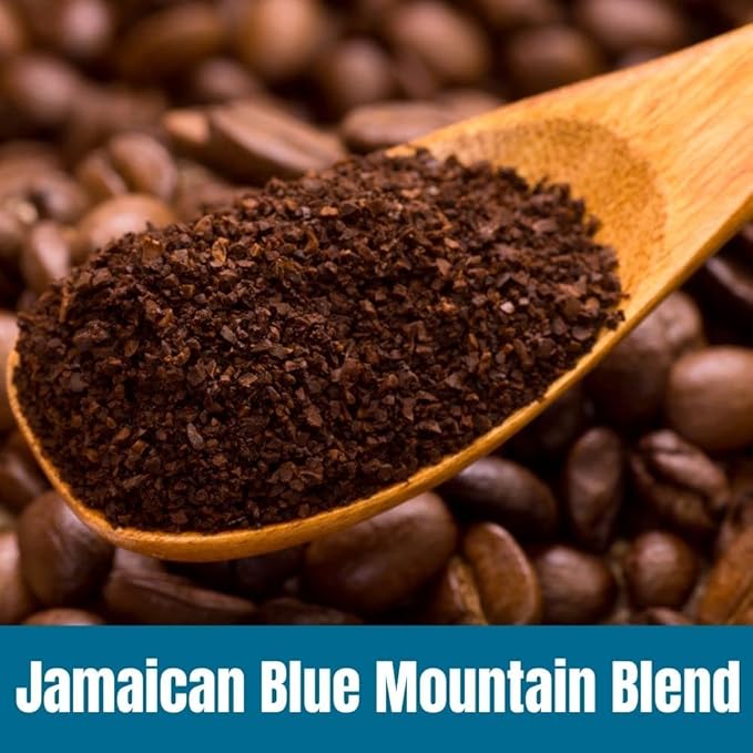 Door County Coffee Jamaican Blue Mountain Blend Non-Flavored - 10 oz Bag - Medium Roast - 100% Arabica - Jamaican Blue Mountain Blend