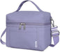 NOL Natural Organic Lifestyle Insulated Lunch Bags for Women Cooler Bag Lightweight Nylon Waterproof Lunch Box For Work (Small, Light purple)