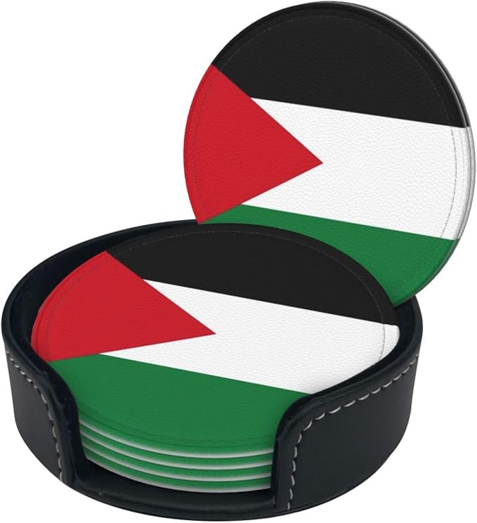 Palestinian Flag Coasters for Drinks