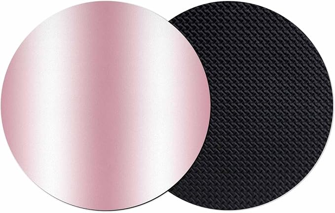 Ombre Pink Coasters Set of 2, Modern Minimalist Geometric Gradient Color