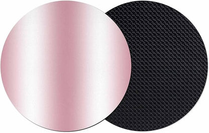 Ombre Pink Coasters Set of 2, Modern Minimalist Geometric Gradient Color