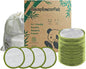 20 Pack Reusable Makeup Remover Pads with Laundry Bag, Environmentally Friendly and Suitable for All Skin Types, Washable Bamboo Cotton Rounds White