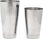 Boston Shaker Set: Two Piece 18oz and 28oz Weighted Stainless Steel Professional Bartender Cocktail Shaker Tins