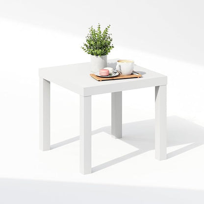 Furinno Classic Coffee Table, Square Modern Coffee Table