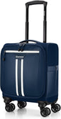 Gonex 16 inch Underseat Carry On Luggage with Spinner Wheels, Water Resistant PVC Wheeled Travel Bag Airline Approved, Softside Small Rolling Personal Item Suitcase for Men Women, Blue