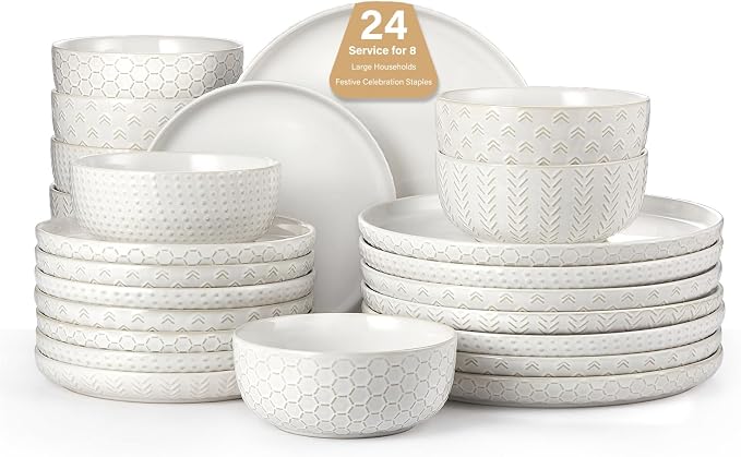 24 Piece Dinnerware Sets for 8