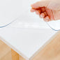 42 x 72 Inch Clear Table Cover Protector, Clear Table Protector for Dining Room Table, 1.5mm Plastic Table Cover, Waterproof Table Pad for Kitchen, Office