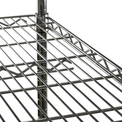 Shelving Inc. 14" d x 30" w Chrome Wire Shelving with 2 Tier Shelves, Weight Capacity 800lbs Per Shelf