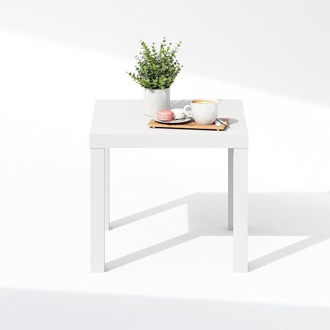 Furinno Classic Coffee Table, Square Modern Coffee Table