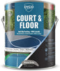 DYCO Court & Floor Anti-Slip Coating - Slip-Resistant Pavement, Cement & Concrete Paint for Pickleball, Tennis & Basketball Courts, Exceeds ADA Standards for Safety Areas (Stone Gray, 1 Gallon)