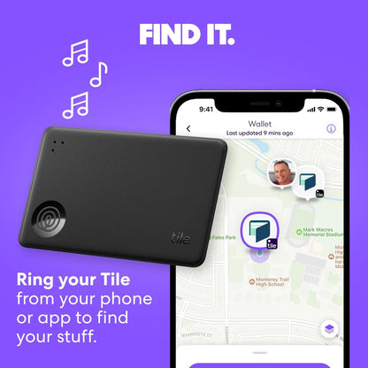 Tile by Life360 Starter Pack (2024) - Bluetooth Trackers and Item Finders for Keys, Wallets & More. Both iOS and Android Compatible. Phone Finder. 2-Pack (Black Mate/Slim)