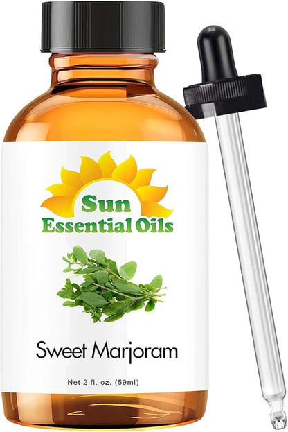 Sun Essential Oils Sweet Marjoram Essential Oil 2 oz – Aromatherapy Oil
