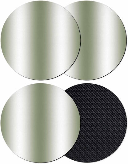 Ombre Seaweed Green Coasters Set of 4, Modern Minimalist Geometric Gradient
