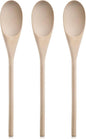 New Star Foodservice 42603 Classic Wood Kitchen Spoons Mixing Spoons, Light Yellow, Set of 3