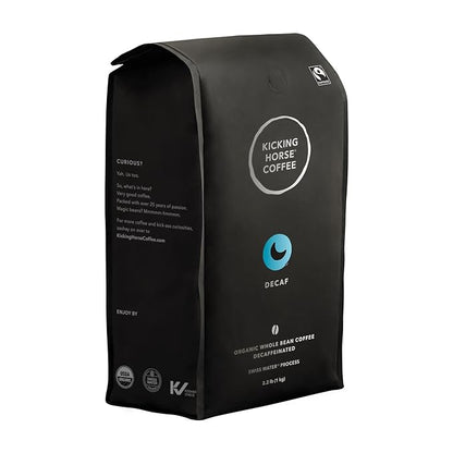 Kicking Horse Coffee, Swiss Water Process, Whole Bean, 2.2 Pound - Organic Whole Bean Coffee Decaffeinated