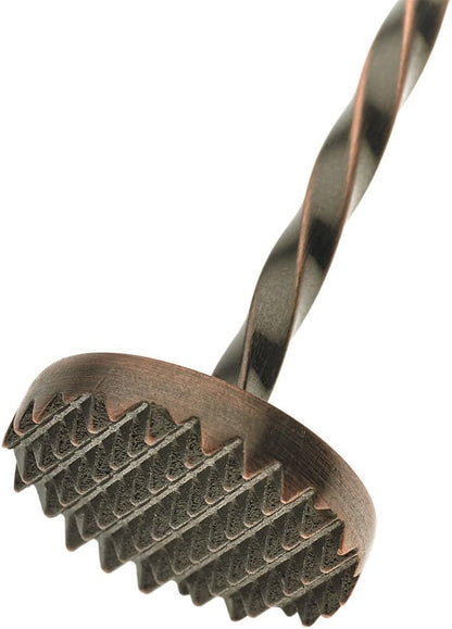 Barfly Bar Spoon, Muddler 11 13/16" (30 cm), Antique Copper