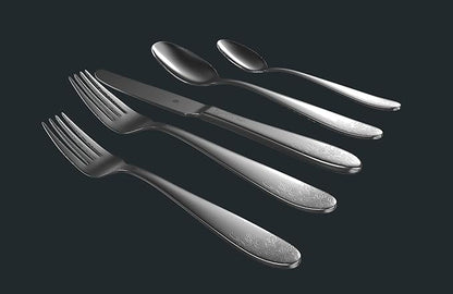 Modern Silverware Set, 18/10 Stainless Steel Flatware, Mirror Finish, Dishwasher Safe, Elegant Cutlery for Home and Dining, Built to Last (60-Piece, Imperial)