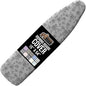 GORILLA GRIP The Original Ironing Board Cover and Pad, Silicone Coating, Thick Scorch Resistant Padding, Heavy Duty Iron Covers Standard Boards, Hook and Loop Fastener Strap, Gray Floral, 15x54