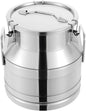 Milk Can Stainless Steel Containers with Lids Old Fashion Milk Jug Metal Bucket with Practical Handles, Sealed Bucket for Milk Water Wine Honey Oil Rice Tea Beans Grains (20L/5.28Gal)
