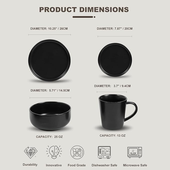 EWFEN 16-Piece Ceramic Dinnerware Sets