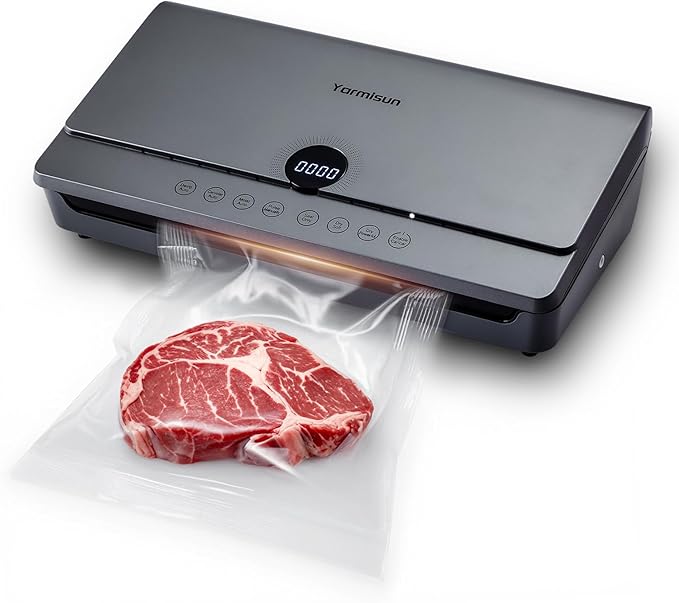 Vacuum Sealer for Food 90Kpa Powerful Vacuum Sealing Machine 7 in 1 Modes with Freshness Storage Bag Powerful Big Size (Don't Need Press)