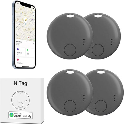 Air Tracker-4Pack,Smart Bluetooth Tracker,Item Finder Work with Apple Find My (iOS only),Luggage Tracker,Keys Finder Wallet,Bags,Pets, Locator Tracking Device for Home Outdoor Tracking Device