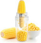 YYP Corn Cob Stripper, Corn Peeler for Corn on the Cob, with Bowl Fast No-Mess Kernel Cutter Tool for Effortless Prep with Serrated Blade for Home & Kitchen
