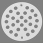 4-Inch Screw-in Shower Strainer Drain Cover Replacement Floor Strainer(White)