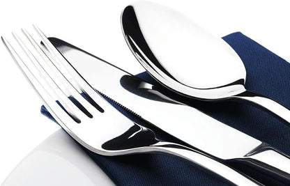 Silverware Set for 8, 40 Piece Stainless Steel Flatware Utensil Cutlery Set |