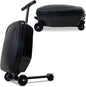 20" Scooter Suitcase for Kids, 2-in-1 Ride On Luggage with Wheels for Boys & Girls Ages 4-15, Foldable Hardshell Carry On Lightweight Travel Suitcase for Airplane